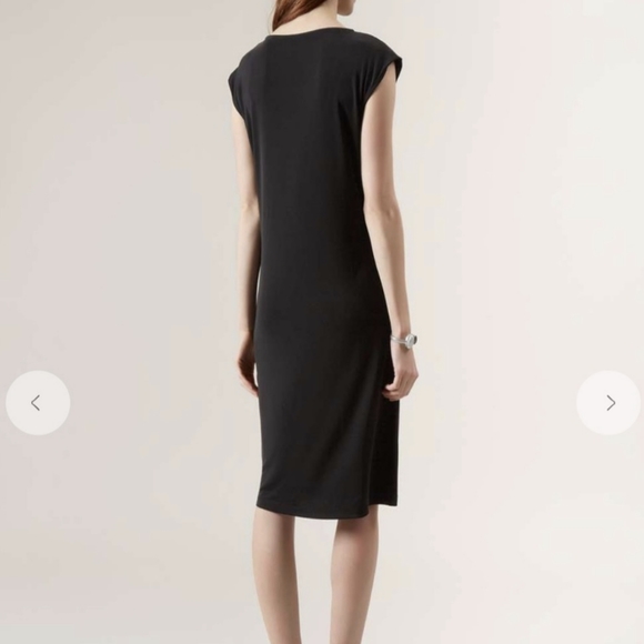 Hobbs London Black Ruched Chelsea Dress - Picture 8 of 9